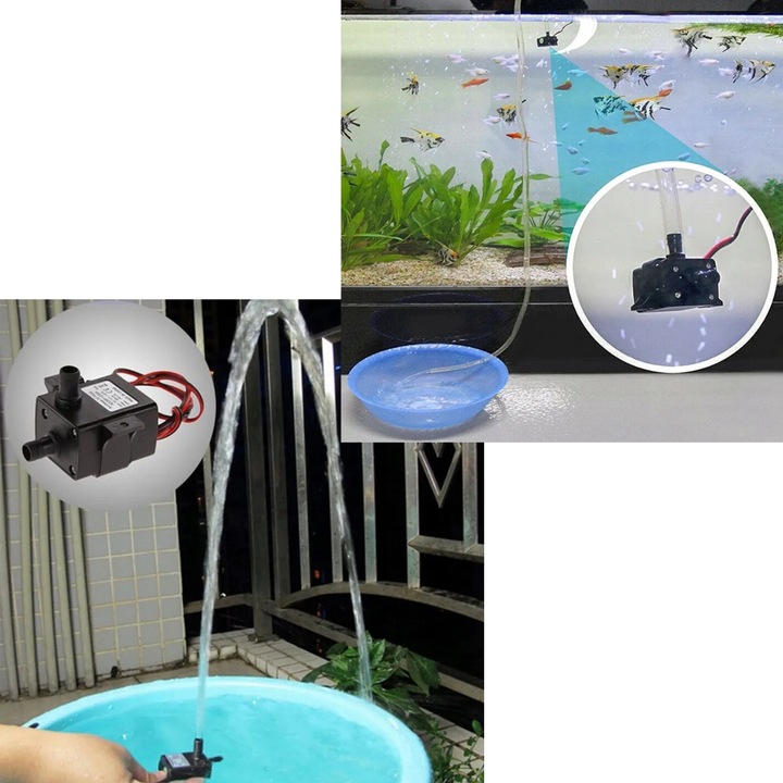 POMPA POMPKA DO WODY CIECZY OBIEGOWA ELEKTRONICZNA DO AKWARIUM 240L/H