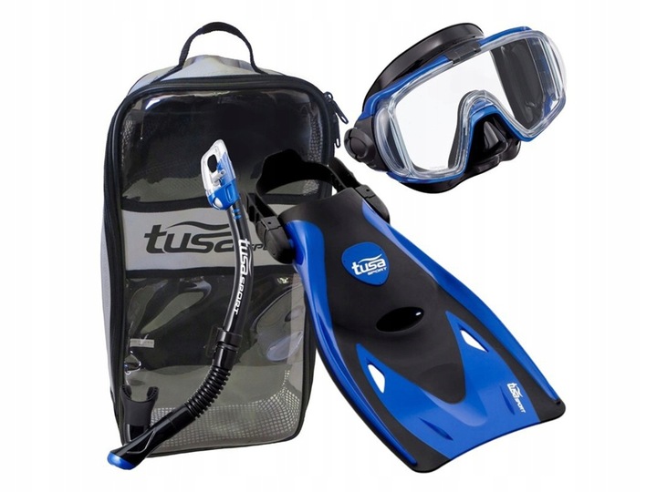 ZESTAW TUSA VISIO MASKA FAJKA PŁETWY M 36-42 TORBA