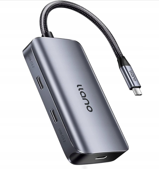 STACJA DOKUJĄCA HUB DO LAPTOPA MACBOOK PC USB-C 3.2 GEN2 4 PORTY 100W IPAD