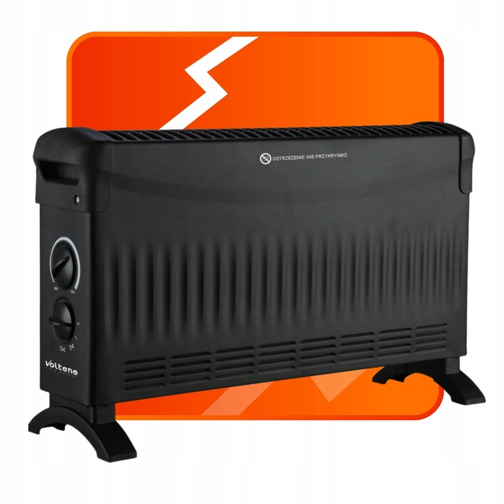 Grzejnik Elektryczny Konwektorowy 2000W Termostat Nawiew