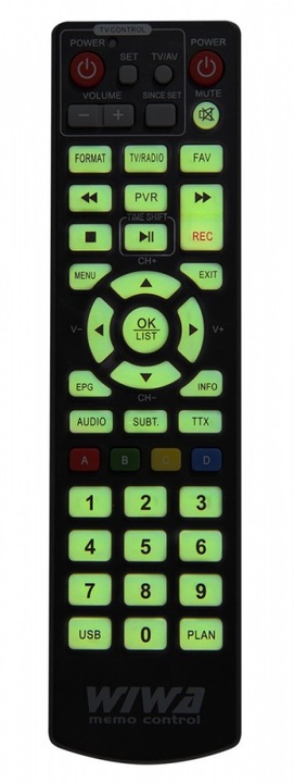 Pilot WIWA H.265 MC-002 do dekoderów WIWA DVB-T ORYGINAŁ