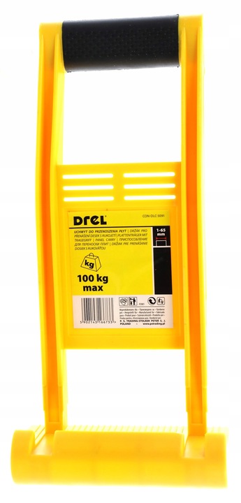 UCHWYT DO NOSZENIA PRZENOSZENIA PŁYT gipsowych G/K PANELI OSB DREL 90kg