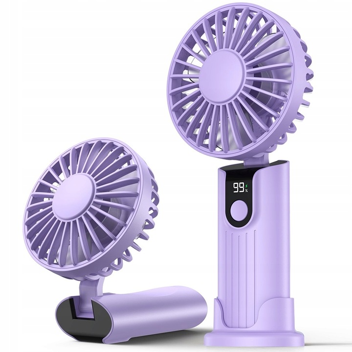 Wiatrak USB Cichy mini wentylator biurkowy ręczny 2400mAh TOPK K38