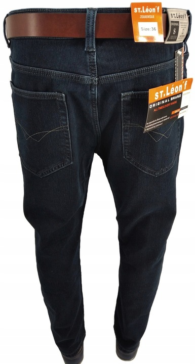 SPODNIE OCIEPLANE MĘSKIE JEANS W33 PAS: 86-88 CM