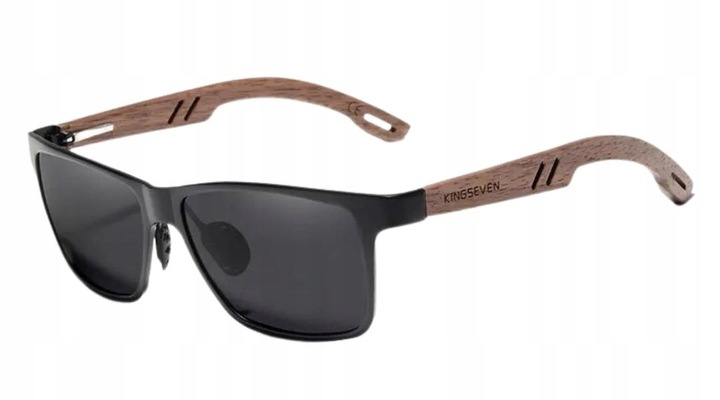 OKULARY PRZECIWSŁONECZNE MĘSKIE KINGSEVEN POLARYZACJA UV400 ZESTAW + ETUI