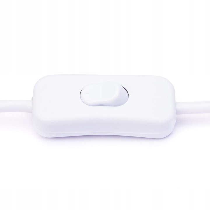 Lampka nocna z abażurem biała ceramiczna ryflowana DION D1