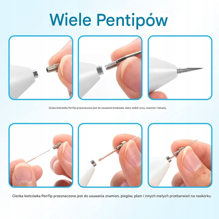 PLAZMA PEN USUWANIE BRODAWEK WŁÓKNIAKÓW AKUMULATOR 9 POZIOMÓW MOCY