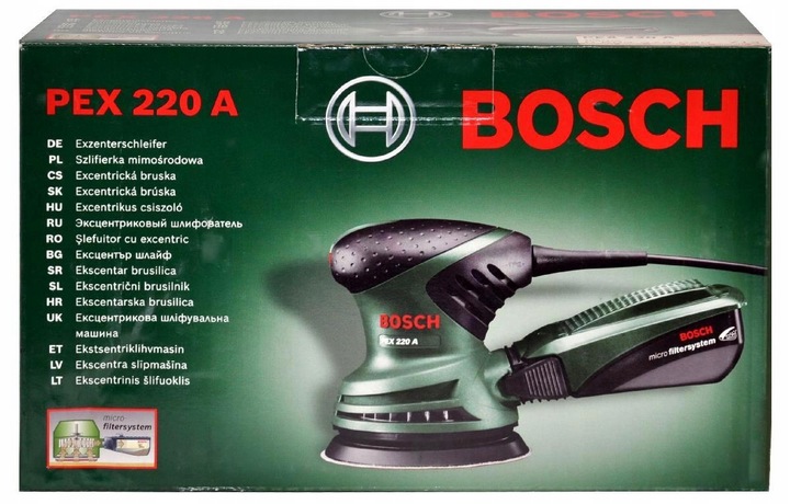 SZLIFIERKA MIMOŚRODOWA PEX 220A BOSCH