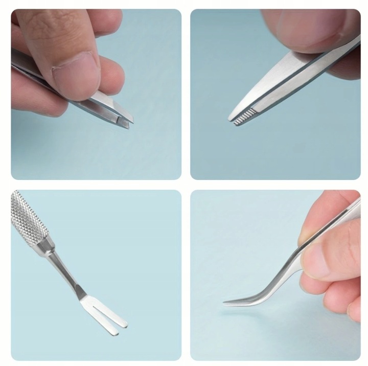 SZCZYPCE PĘSETA DO USUWANIA WYCIĄGANIA KLESZCZY DLA PSA KOTA LUDZI ZESTAW