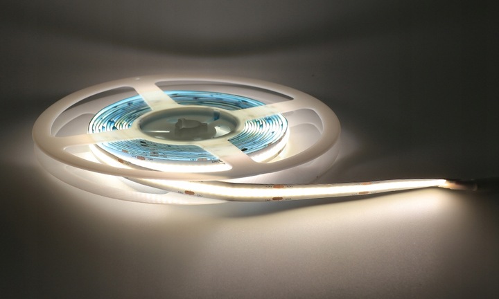 Taśma LED COB 12V 480 diod na metr Neon Neutralny 5m linia światła LED