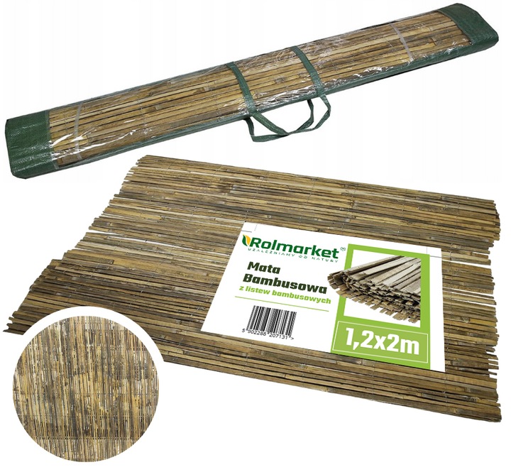 MATA BAMBUSOWA OSŁONOWA NA PŁOT OGRODZENIE OSŁONA NA BALKON BAMBUS