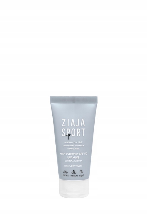 Krem do twarzy ochronny SPF 50 UVA+UVB ochrona wysoka Ziaja Sport 50 ml