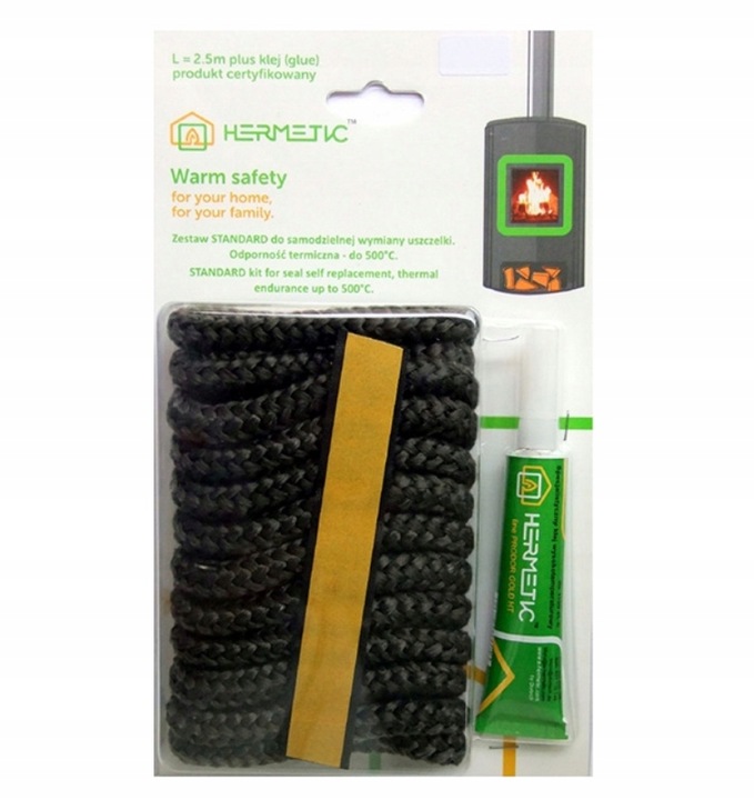 ZESTAW NAPRAWCZY DO KOMINKA USZCZELKA SZNUR 8MM