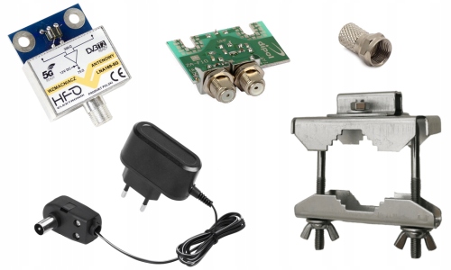 Antena TV UHF VHF Tri Digit Combo H/V DVB-T2 LNA-169 38dBi MUX-8 Dipol