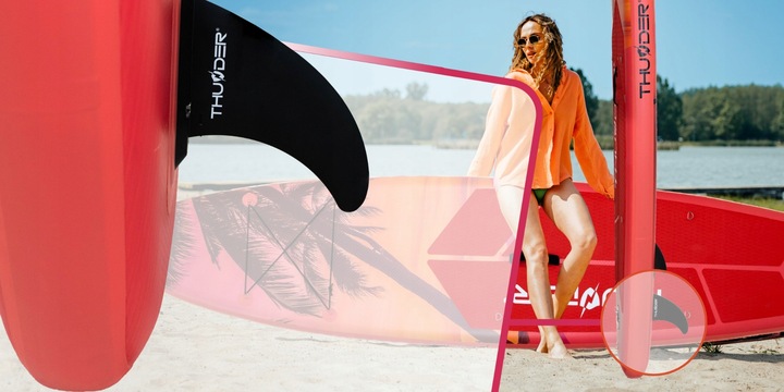 Deska SUP 320CM do pływania bezpieczna pompowana wiosło + akcesoria Thunder