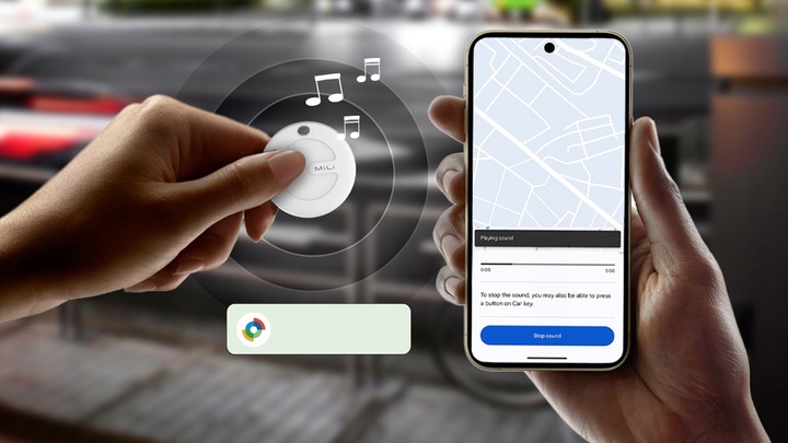Lokalizator GPS MiTag MiLi ANDROID + Etui Brelok do plecaka kluczy dla
