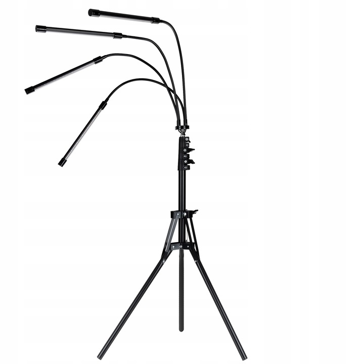 4 x Lampa do Wzrostu Roślin 80 LED do Poczwórny Panel Uprawy Timer + Pilot