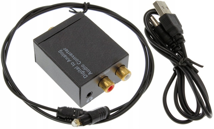 Konwerter Digital to Analog Toslink RCA Słuchawki