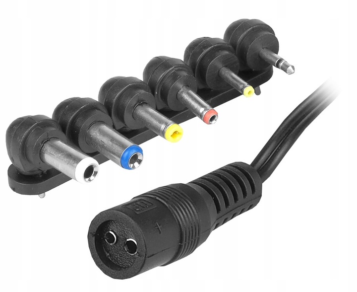 ZASILACZ UNIWERSALNY REGULOWANY DC 3-12V MOCNY 2.5A 30W 6 WTYKÓW