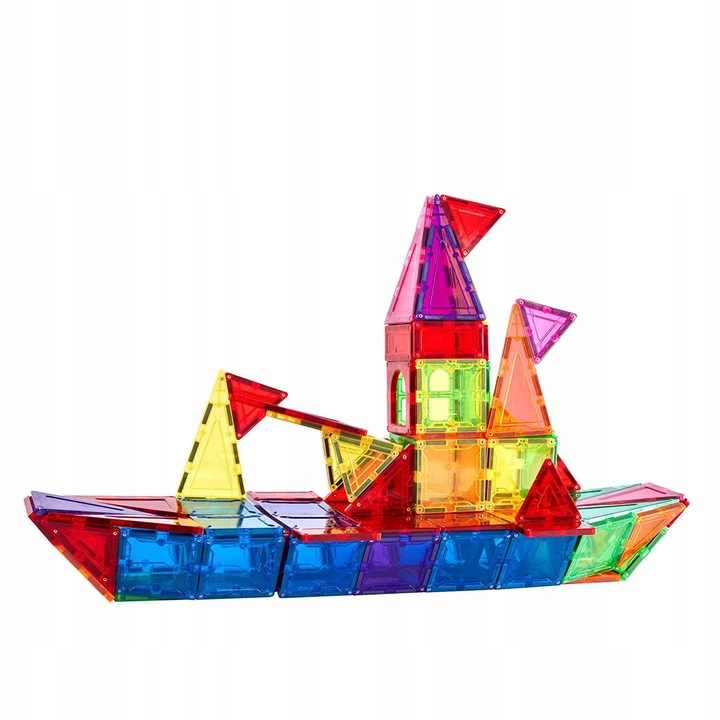 KLOCKI MAGNETYCZNE KONSTRUKCYJNE 3D DUŻE 45 elem.