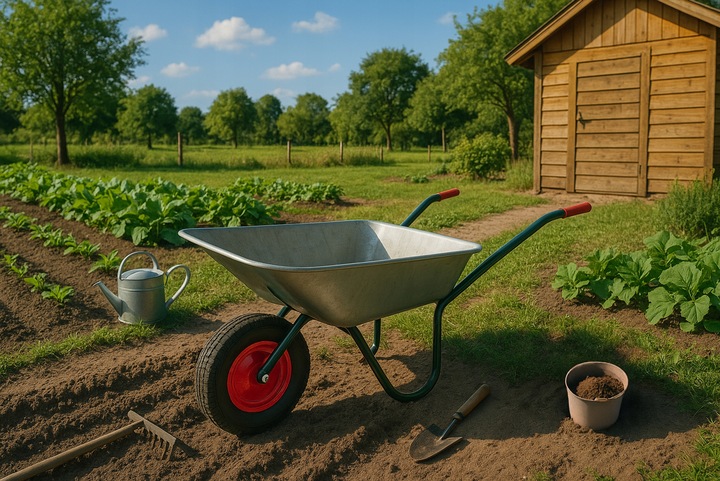 KOŁO KÓŁKO DO TACZKI WÓZKA MOCNE 260x85MM 3,00/4 Z DĘTKĄ POMPOWANE