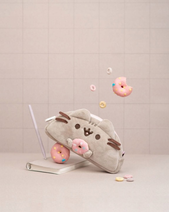 PUSHEEN PIÓRNIK saszetka szkolny dla dziewczynki piórniki szkolne Donut Kot