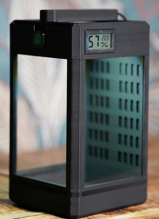 Terrarium dla skakuna modliszki pająka - Oświetlenie Higrometr Termometr