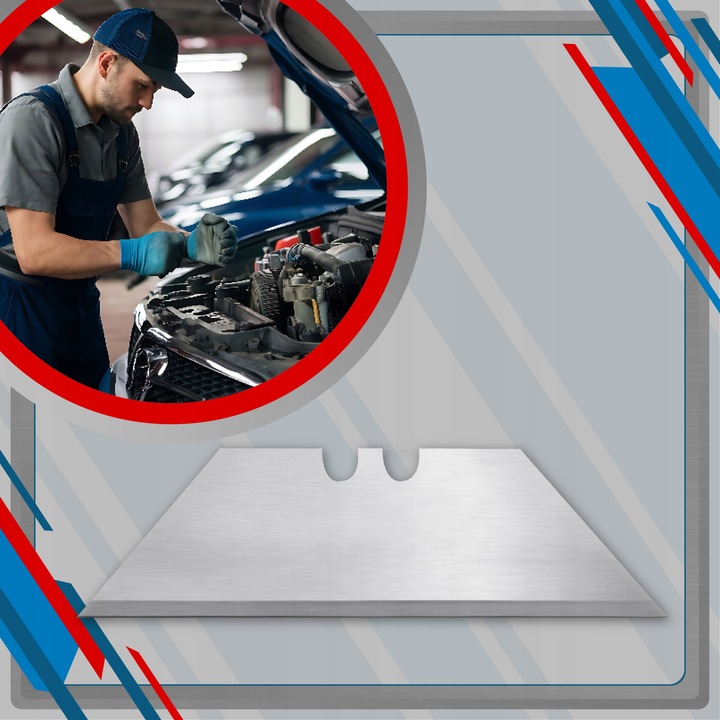 Ostrza do nożyków 61 mm wymienne 50 szt wkłady zapasowe ostre