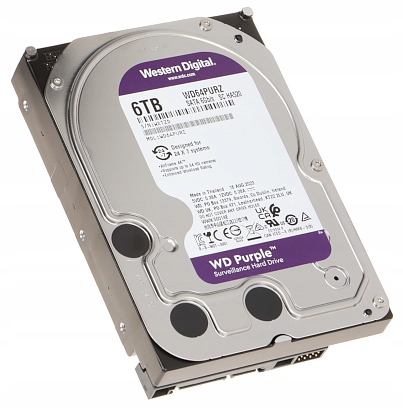 DYSK TWARDY WESTERN DIGITAL WD64PURZ WD PURPLE 6TB SATA 3,5"