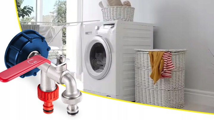 PODWÓJNY ZAWÓR KRAN S60 IBC DO ZBIORNIKA MAUZER KOREK ZŁĄCZE NA WĄŻ 2x