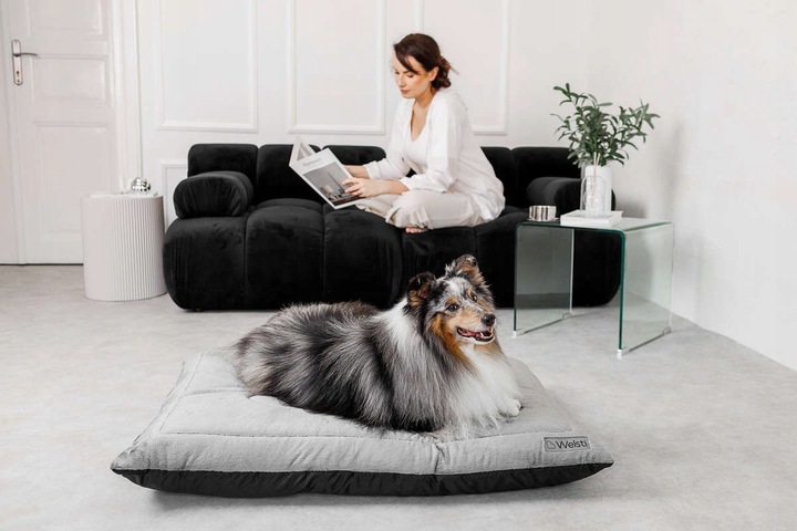 PLUSZOWE legowisko dla psa spanie łóżko Welsti duże 100x70 puszyste