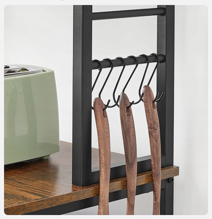 Regał szafka kuchenna 6 POZIOMÓW dąb rustykalny 40 x 60 x 167 vintage