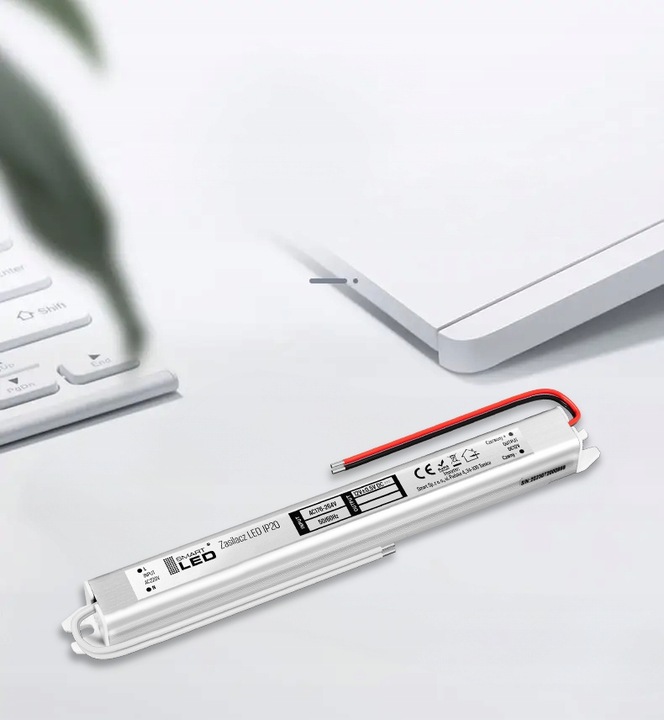 Zasilacz LED 12V 60W 5A Do Taśm Taśmy Transformator Ultra Slim Cienki