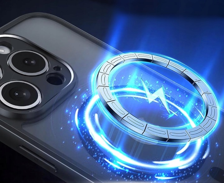 Etui do iPhone 16 PRO 5G do MagSafe WZMACNIANE 360° MATT CASE + 2x SZKŁO