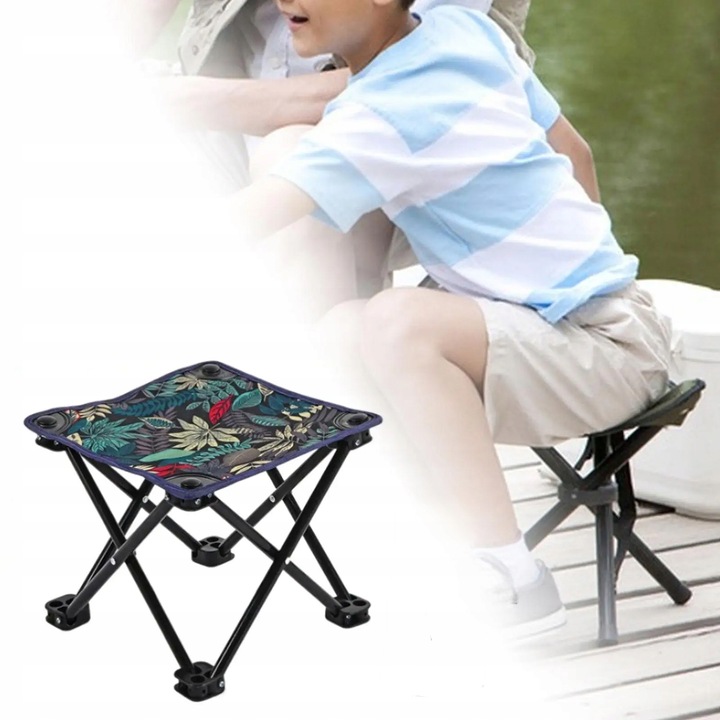 TABORET KRZESEŁKO SKŁADANY WĘDKARSKI TURYSTYCZNY CAMPINGOWY MOCNY