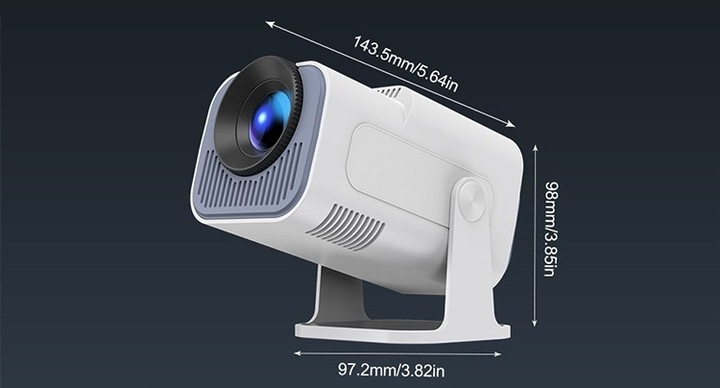 PROJEKTOR RZUTNIK ANDROID TV WIFI FULL HD PRZENOŚNY SMART GŁOŚNIK