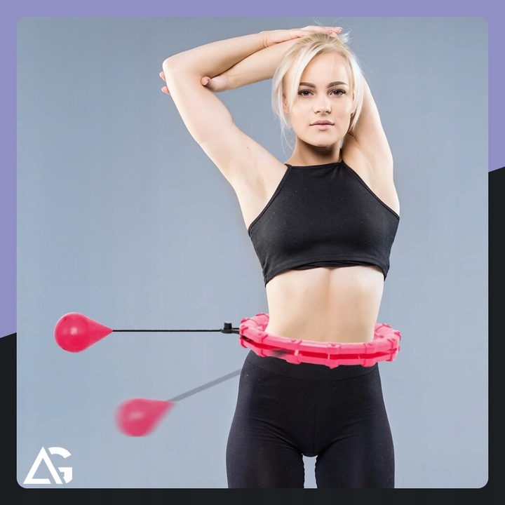 HULA HOP Z OBCIĄŻENIEM ODCHUDZAJĄCE Z OBCIĄŻNIKIEM SMART HULAHOP PLUS