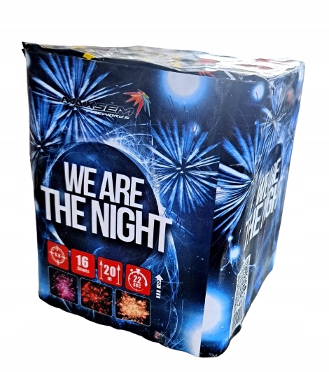 MEGA Wyrzutnia Fajerwerków 16 strzałów 20 mm Mix efektów na urodziny