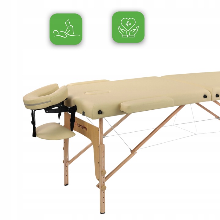 ŁÓŻKO STÓŁ DO MASAŻU SKŁADANY SOFIA LIGHT WYSOKI KOMFORT PIANKA 5CM