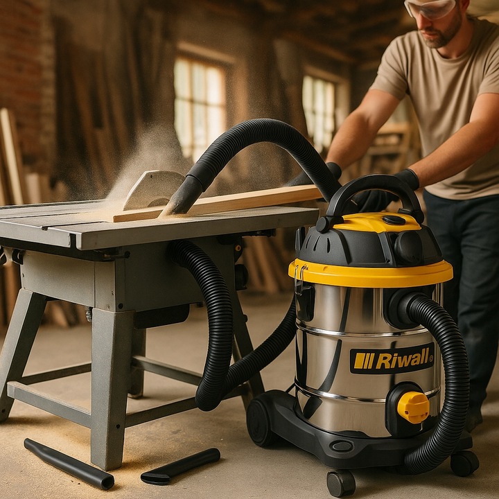 Riwall Zyga 2 bezworkowy odkurzacz przemysłowy sucho-mokro z