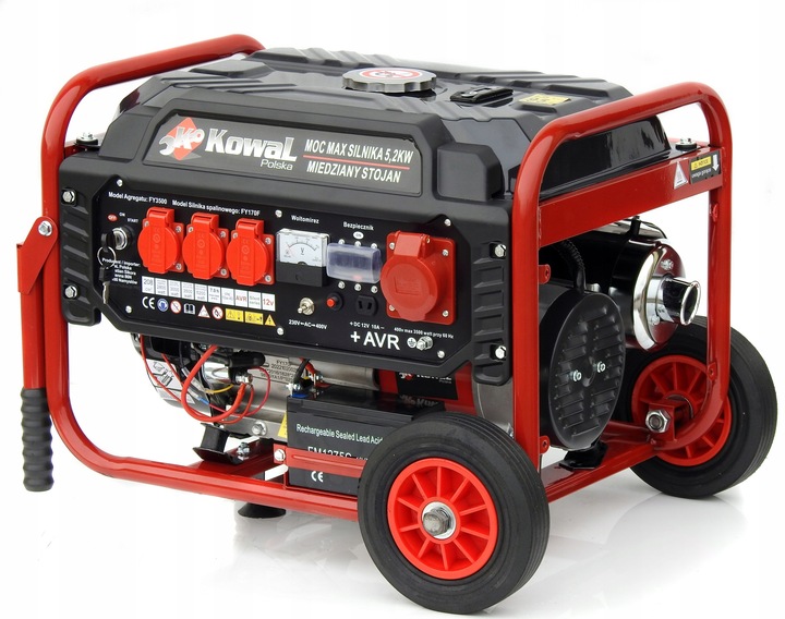 PROFESJONALNY AGREGAT PRĄDOTWÓRCZY 5,2kW EL-START AVR+ MIEDŹ STOJAN