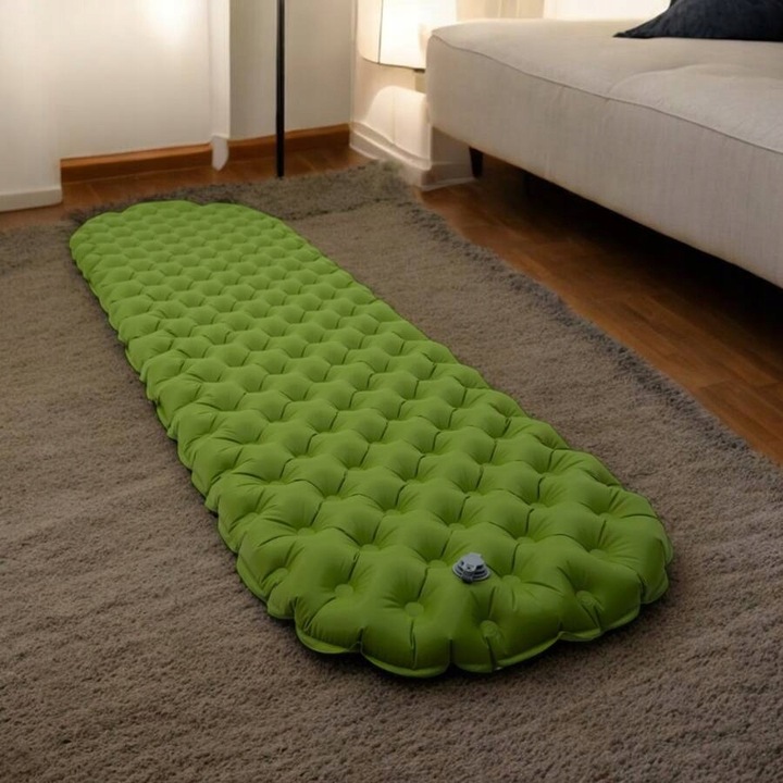 Mata Turystyczna Dmuchany Materac Łóżko Do Spania 200x60 Gruby 10 cm