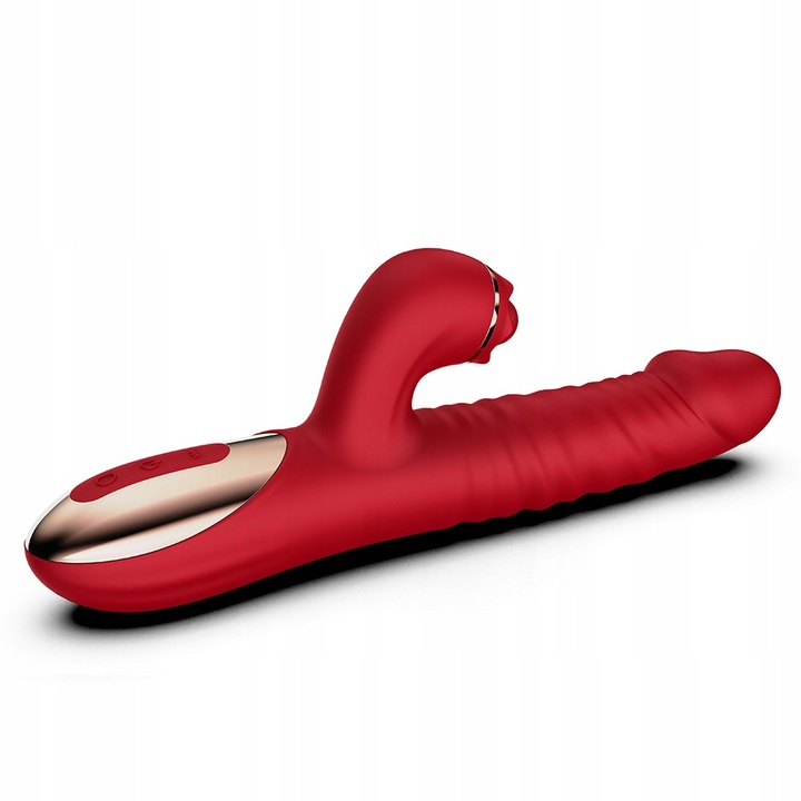 Wibrator Damski Duży Obrotowo Posuwisty Masażer 10 Trybów Wibracji 3w1