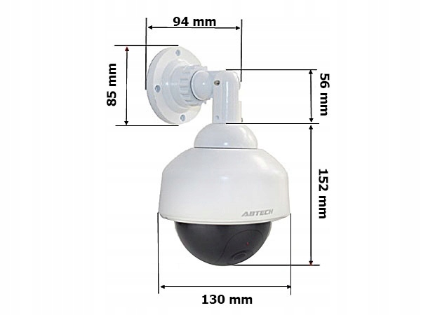 ATRAPA KAMERY KAMERA MONITORING ZEWNĘTRZNA LED