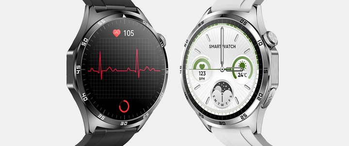 SMARTWATCH ZEGAREK DLA SENIORA CIŚNIENIOMIERZ EKG GLUKOZA TĘTNO