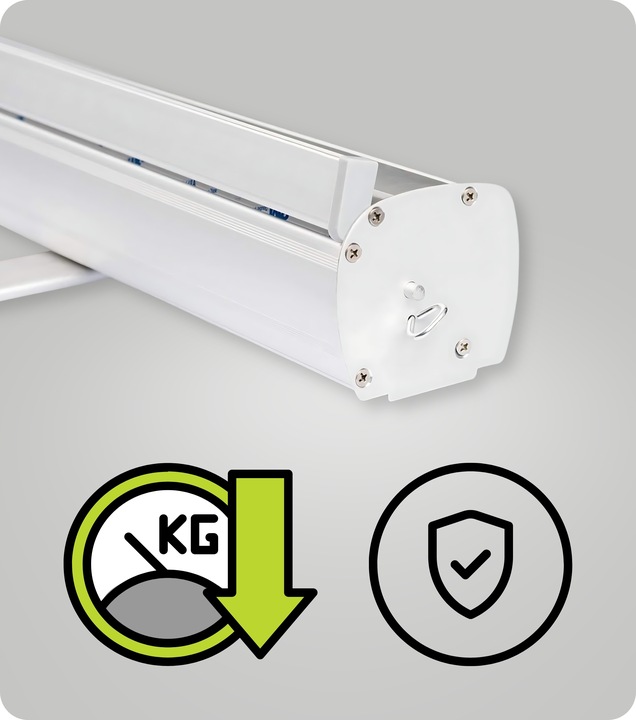 Rollup Roll-Up 100x200 Strong Z Wydrukiem Blockout Kreator Stand + Torba