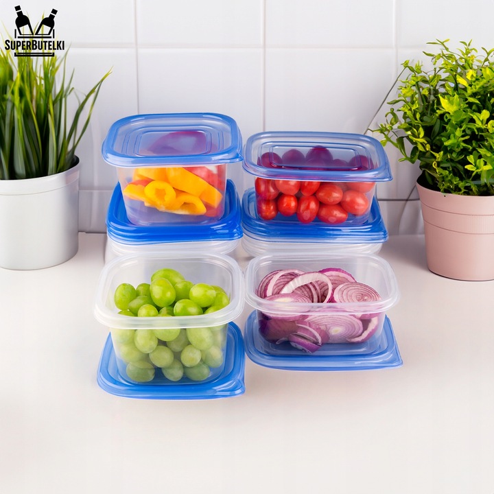 5x 700 ml Pojemniki 5x 950 ml LUNCHBOX do przechowywania na żywność