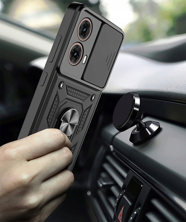 Etui do Motorola Moto G85 5G | PANCERNE SLIDE RING CASE