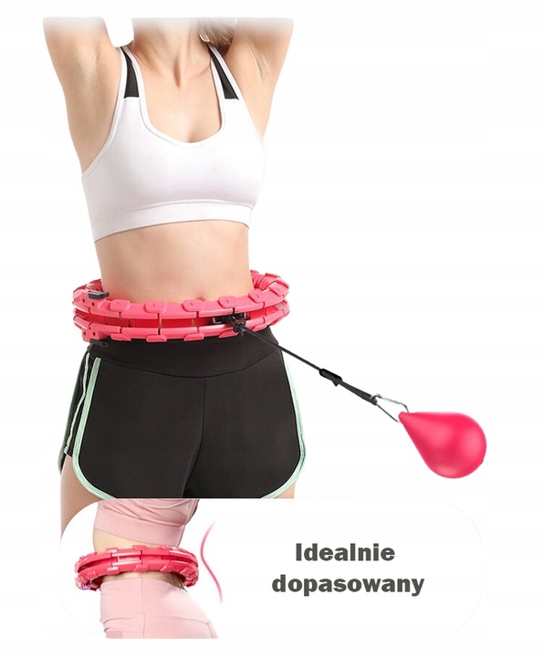 HULA HOP ODCHUDZAJĄCE z Obciążeniem Obciążnikiem Smart z Wypustkami HULAHOP