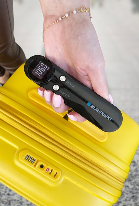 WAGA RĘCZNA WISZĄCA HAKOWA BAGAŻOWA BAGAŻU FUNKCJA USTAWIENIA LIMITU WAGI